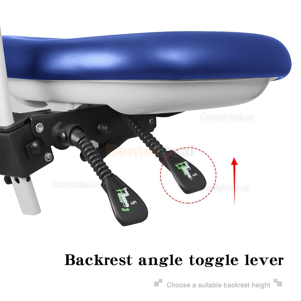 QY-600M-B2 Mobile Dental Assistant Stool Dental Operator Chair with Armrest 360&deg; Rotation